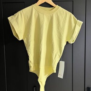 Lululemon Heavyweight Cotton T-Shirt Bodysuit - Size S